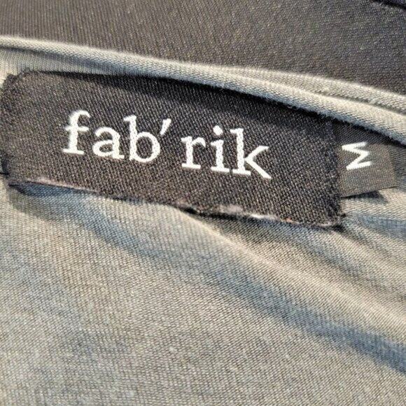 Fab'rik Tunic Top Women's Medium Gray Tie Dye Hi-Lo Stretch Tie Dye Reverse Seam - Picture 5 of 10